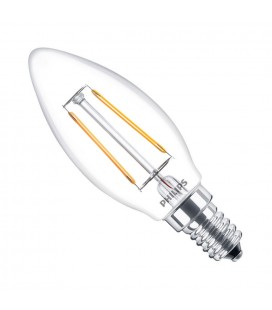 FLAMME Ampoule LED connectée filament E14 4.9W=25W 370lm dimmable blanc  chaud blanc froid Ø3.5cm ambre Wiz - LightOnline