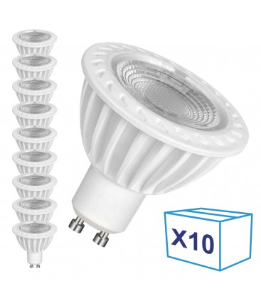 Pack de 10 Ampoules LED GU10 - 5W - Ecolife Ligthing®