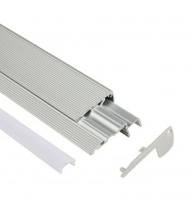 LED Profil Aluprofil Aluminium Rayures Rail Baguette Led-Bande 5