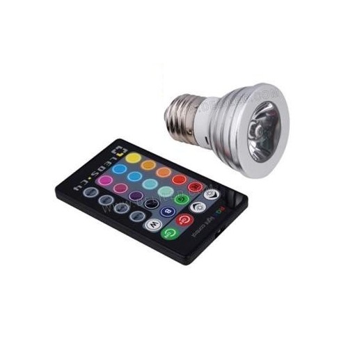 T. DECO Ampoule LED/E27 multicouleur avec télécommande et 16
