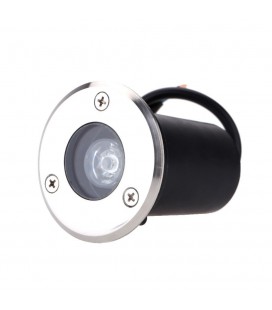 Spot encastrable LED IP65 noir dimmable 24W diamètre 190mm